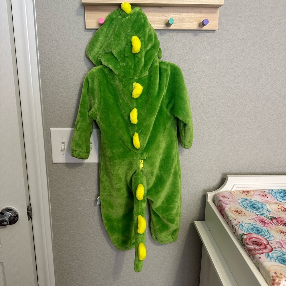 Green toddler dinosaur costume - Picture 2 of 2